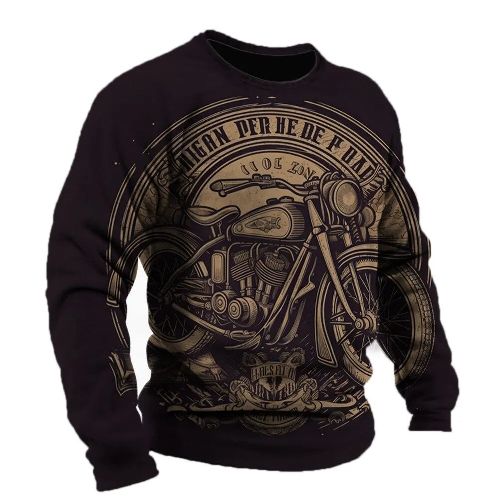 Motorcycle Vintage Long Sleeve Shirt 