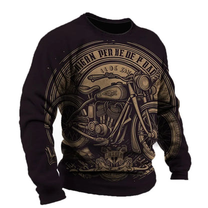 Motorcycle Vintage Long Sleeve Shirt 