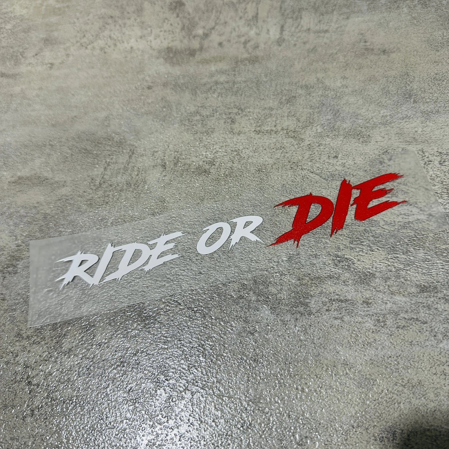 สติ๊กเกอร์ติดหมวกกันน็อค Ride or Die