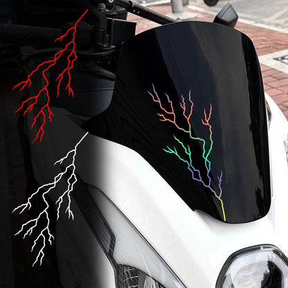 Rainbow Lightning Bolt Decals