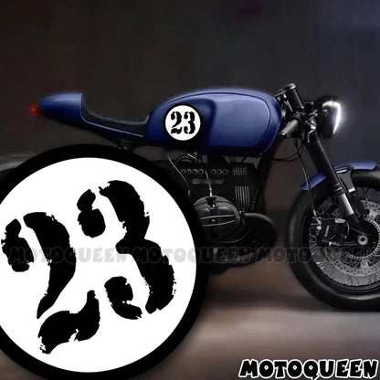 Cafe Racer Number Decals