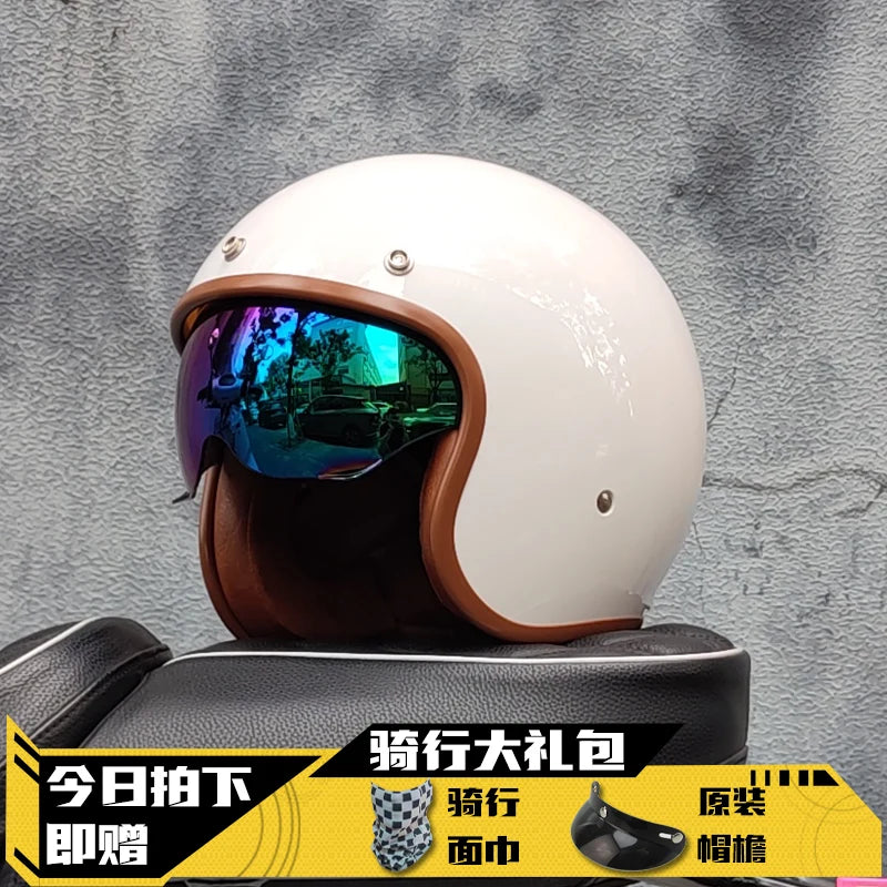 Open Face Half Motorcycle Helmet 