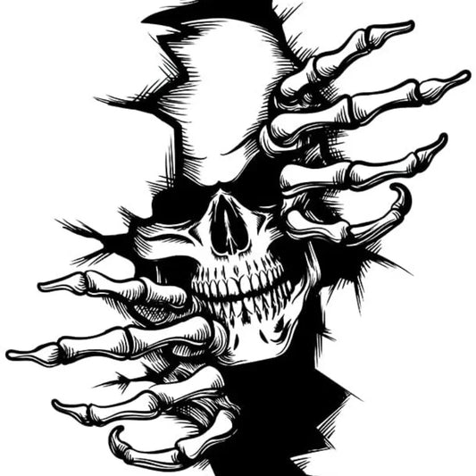 Horror Sticker for Motorcycle Exterior Parts 