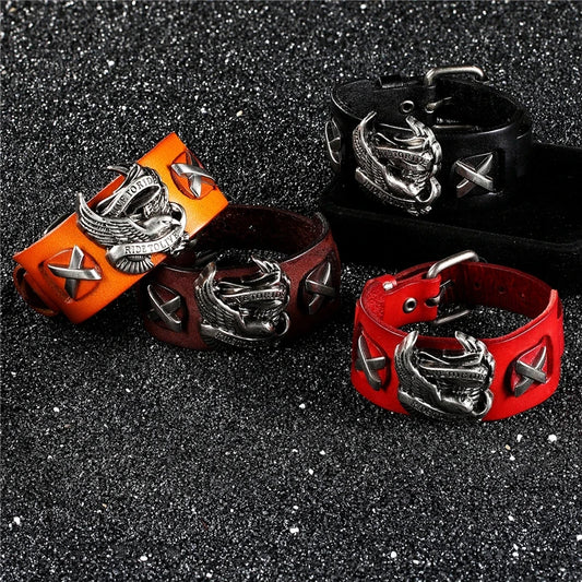 Live to Ride Lederarmband 
