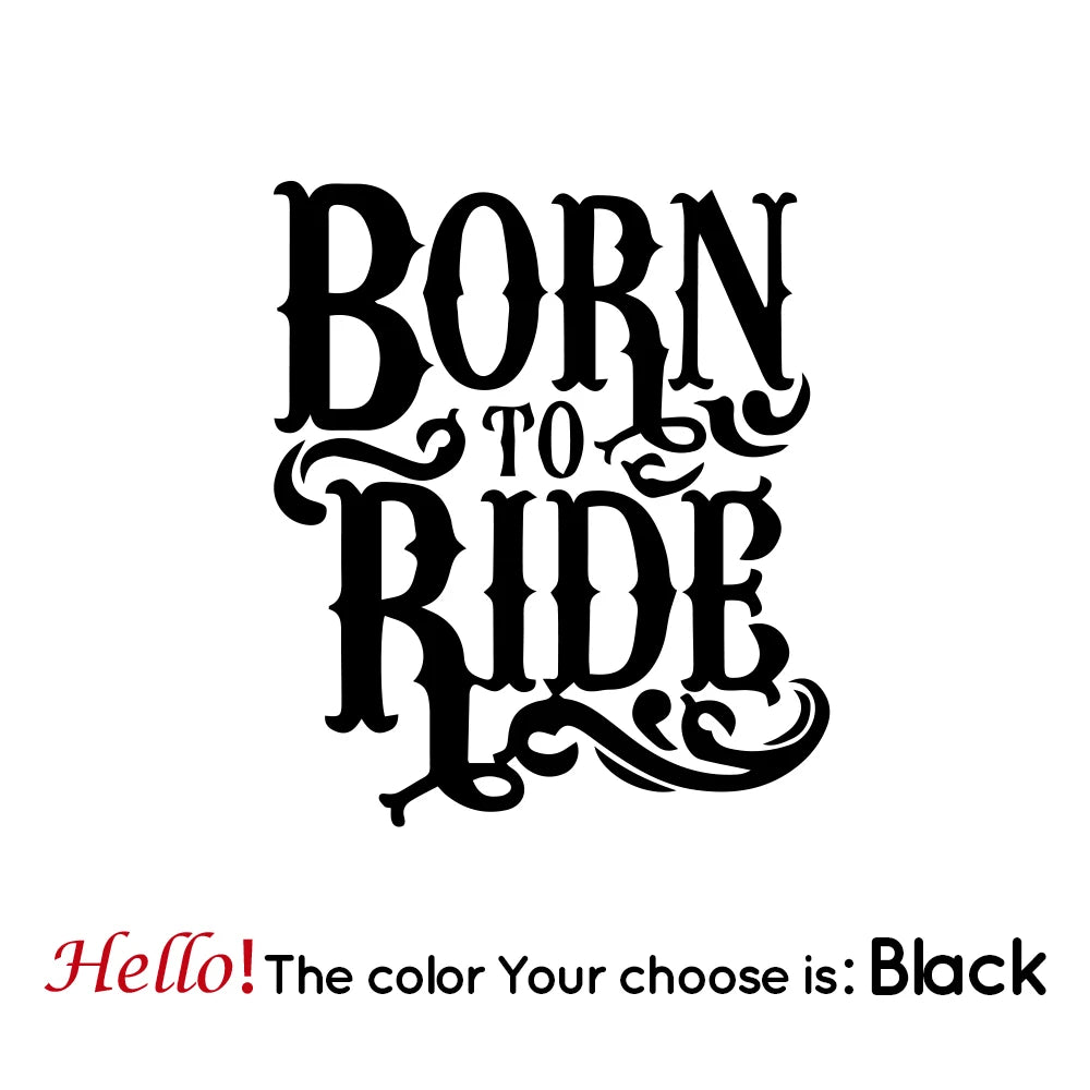 Born to Ride Motorcycle Sticker 