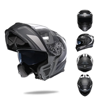 Flip Up Helmet – Premium Dual Visor 