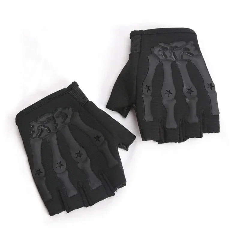 Fingerlose Motorradhandschuhe