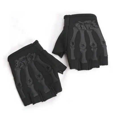 Fingerlose Motorradhandschuhe