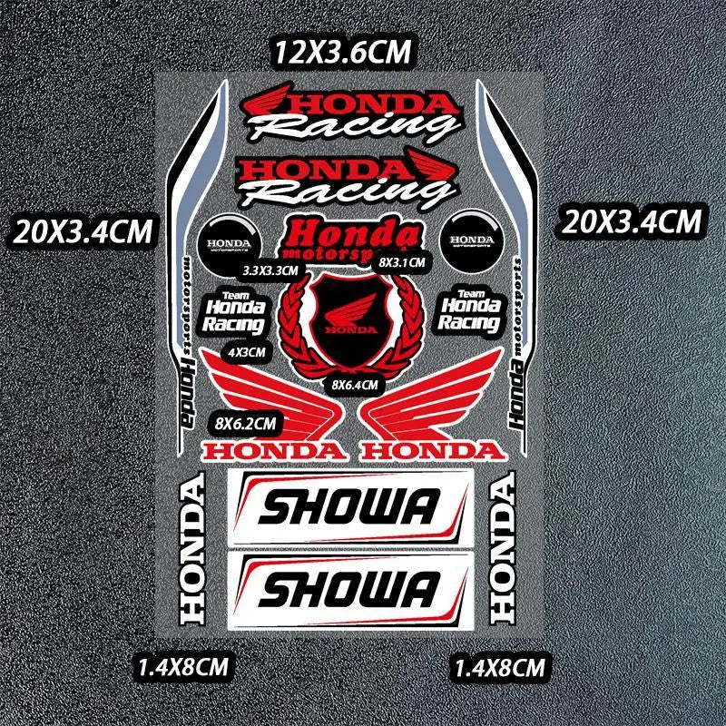 Colección de calcomanías de carreras premium