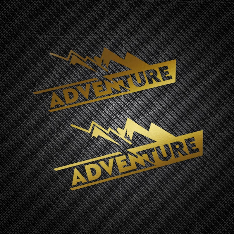Adventure Mountain Decal Set BW