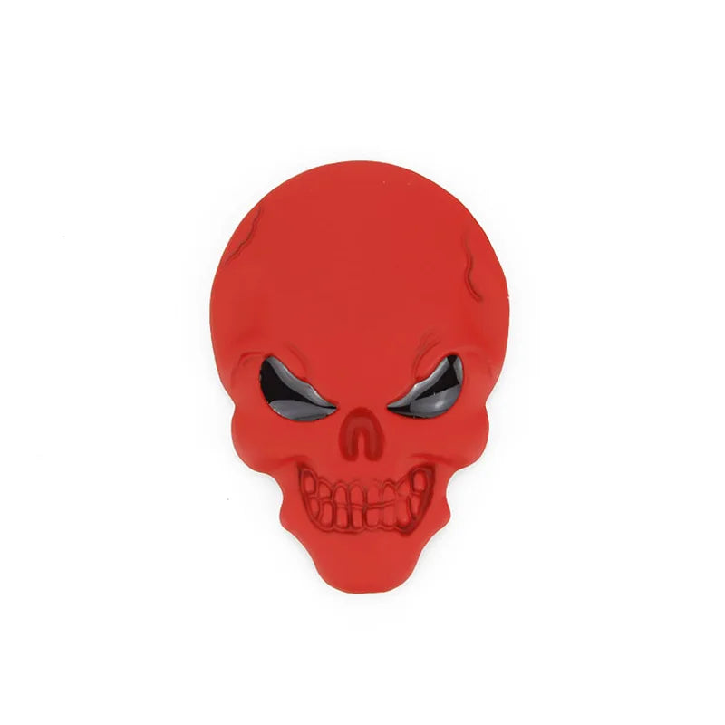 3D Metal Skull Sticker – Decorative Personality Badge for Car & Motorcycle