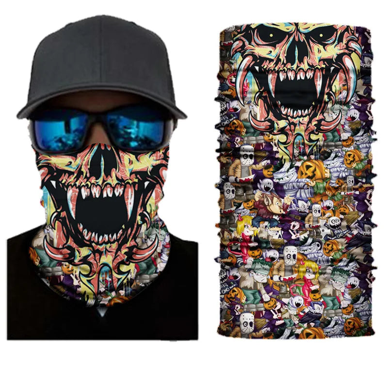 3D Ghost Skull Bandana 