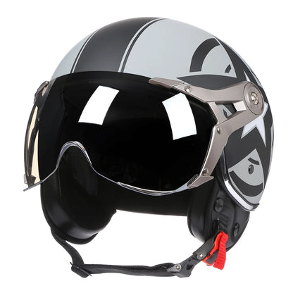 Retro Premium Open Face Helmet 