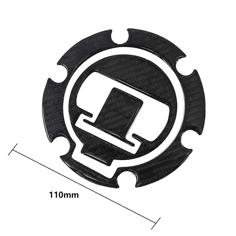 Motorcycle Fuel Tank Cap Protector – Carbon Fiber 