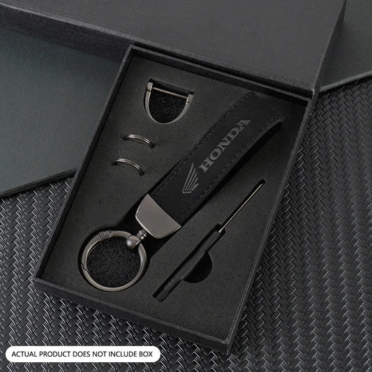 Premium Leather Metal Keychain