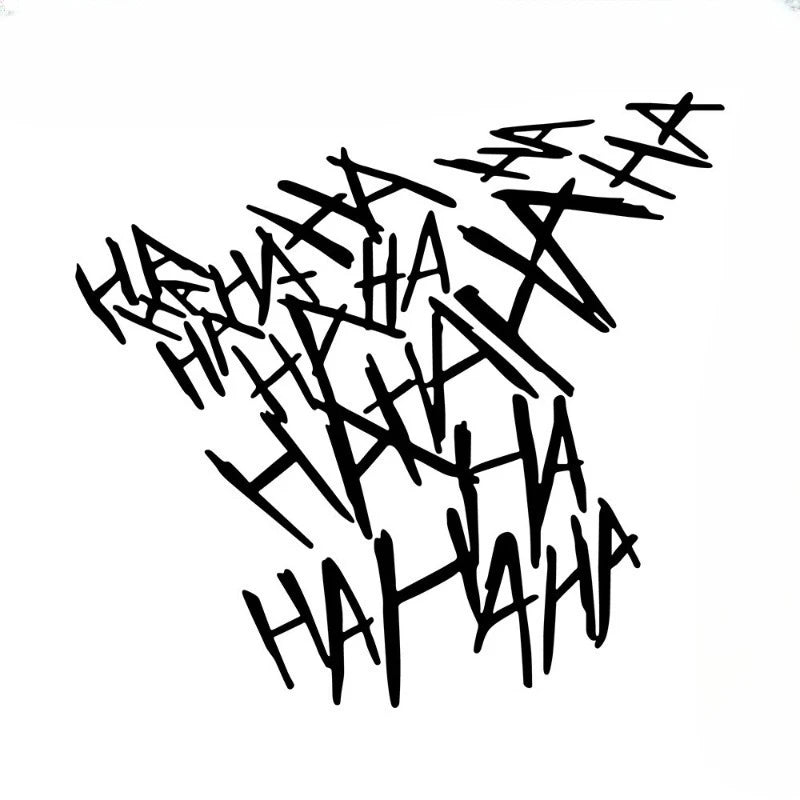 Hahaha Motorcycle Helmet Sticker 