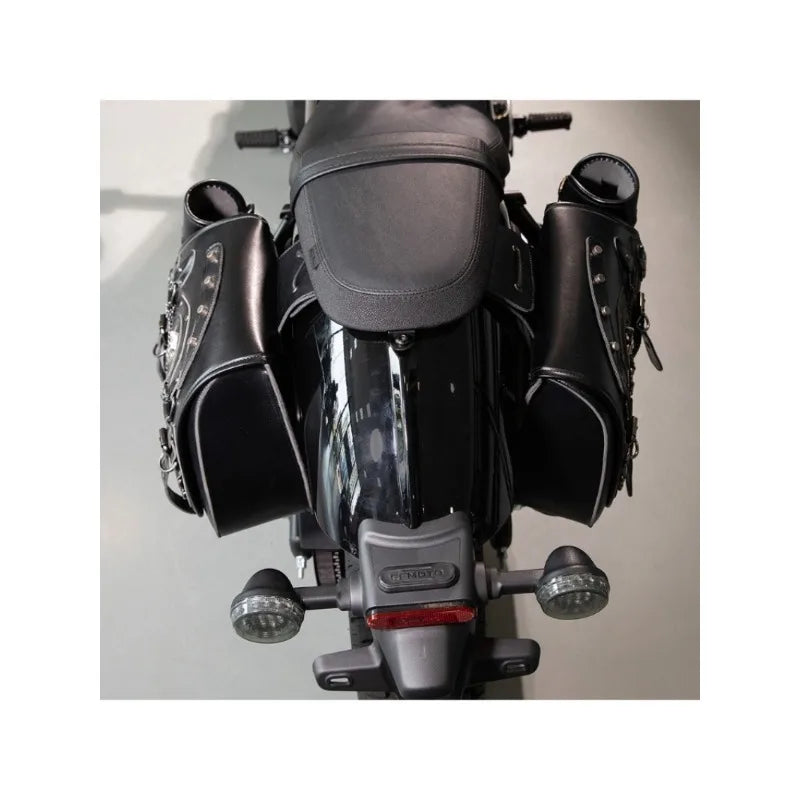 2 قطعة دراجة نارية الشرير السرج الجانب 