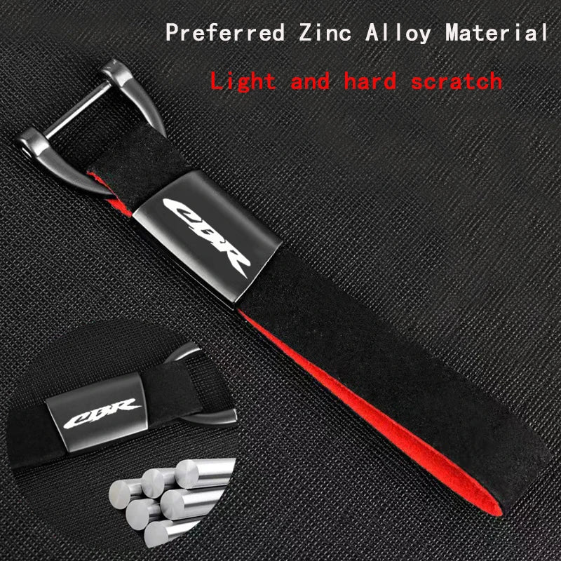 CBR Keyring Alloy Suede