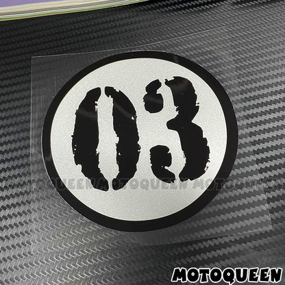 Cafe Racer Number Decals