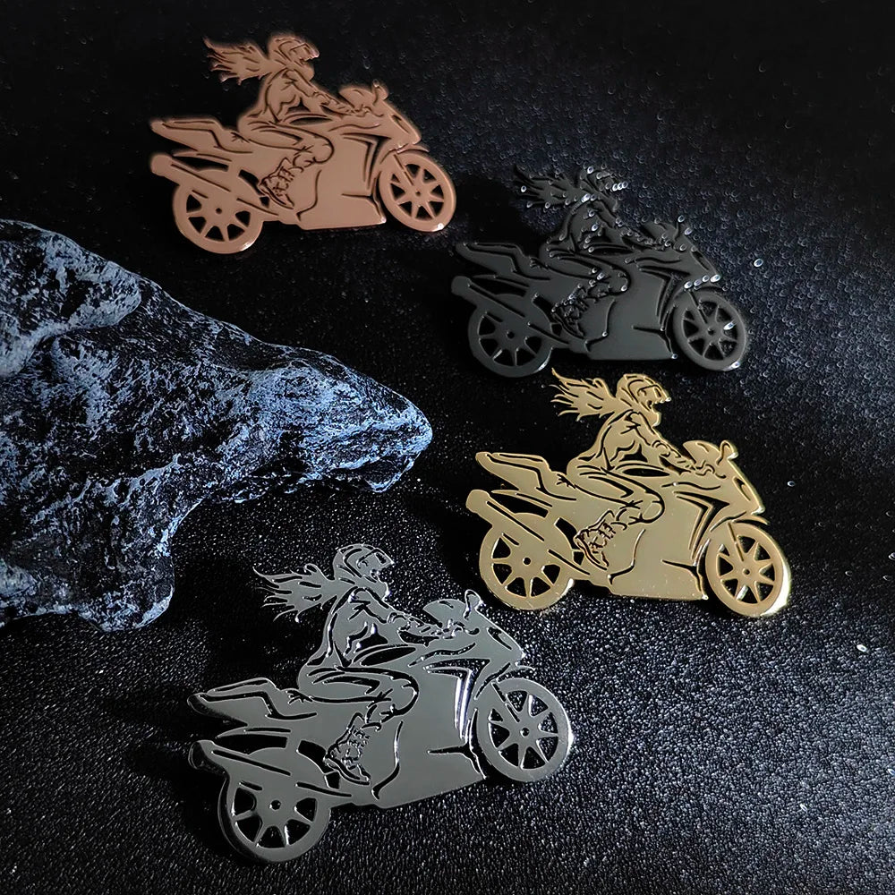 Women's Motorcyclist Chest Pin 