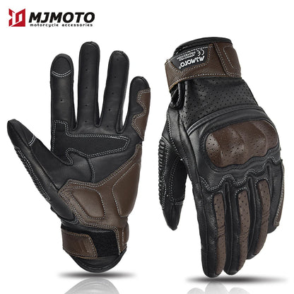 Motorcycle Leather Gloves