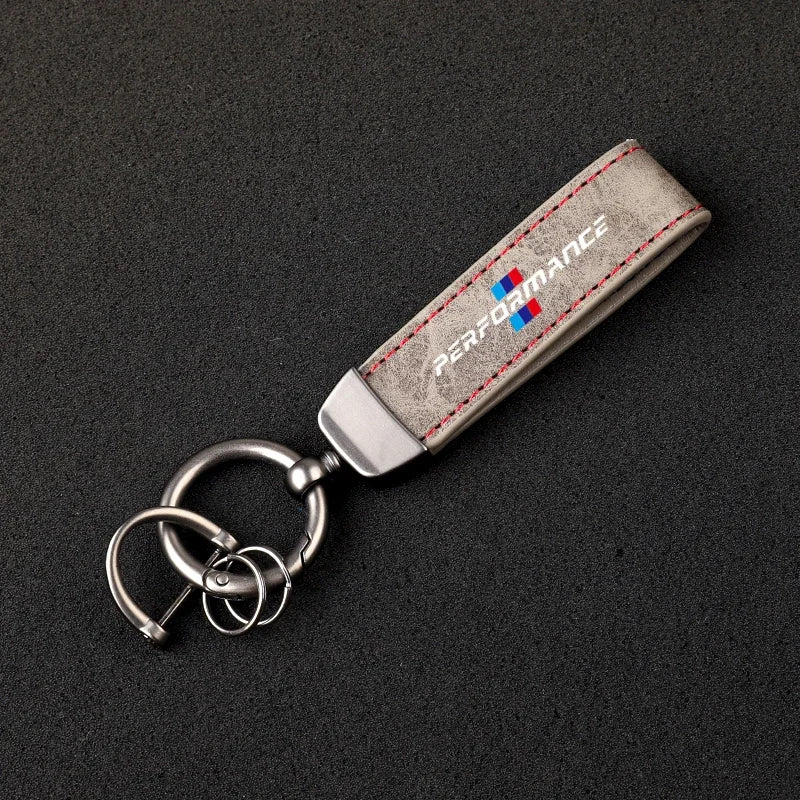 M Performance Leather Keychain 