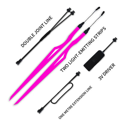 Tira conduzida da luz da noite do capacete