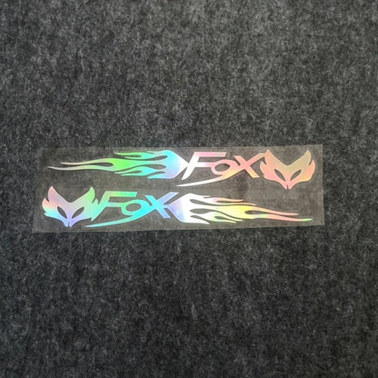 2PCS FOX Tribal Flame Stickers 