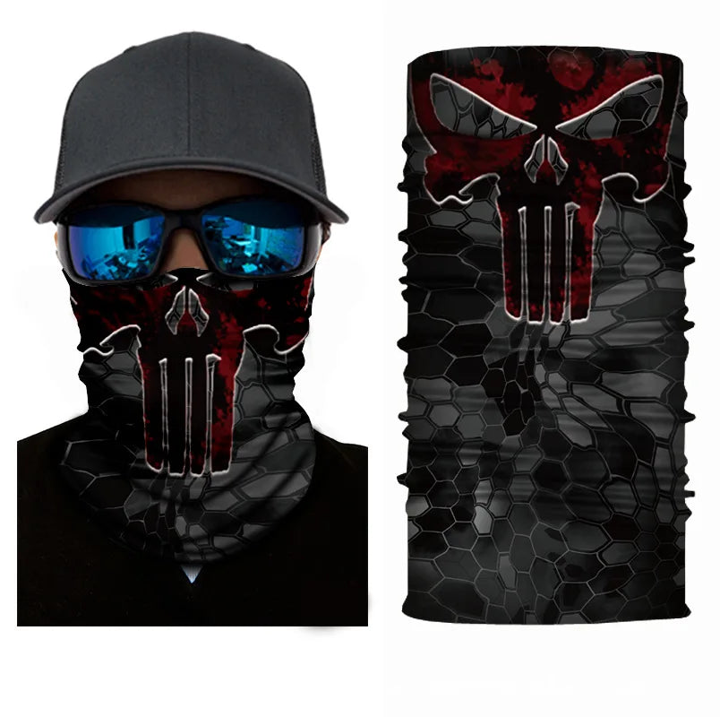 3D Ghost Skull Bandana 