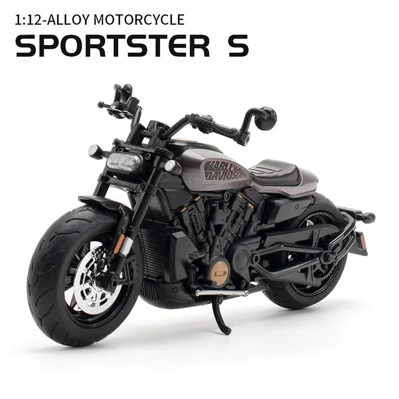 1:12 Alloy Sportster S Racing Motorcycle Model