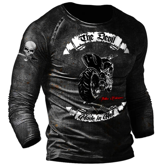 Vintage Motorcycle Long Sleeve Shirts 