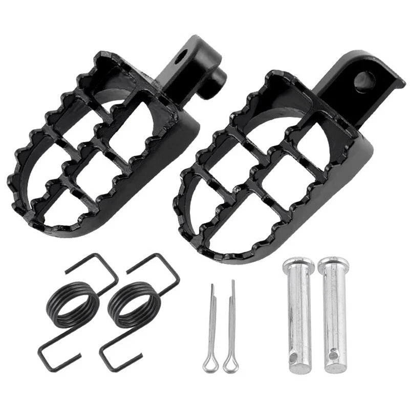 Motorcycle Foot Pegs – Universal Footrests for Dirt & Pit Bikes (1 Pair)