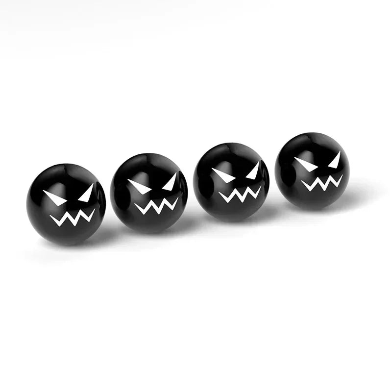 4 Pcs Tire Valve Caps – Funny & Functional 