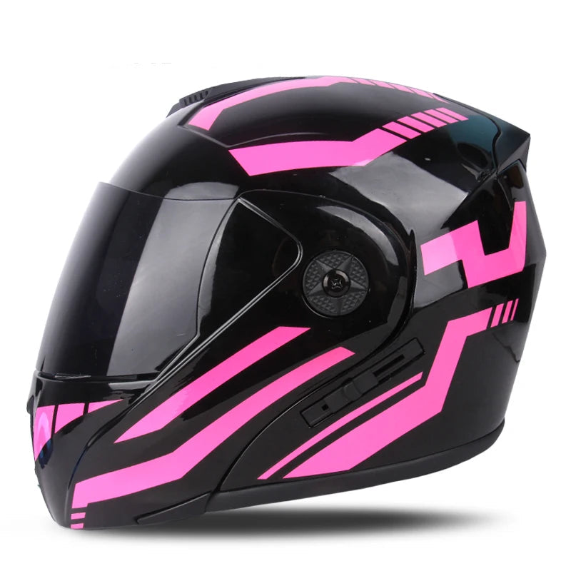 Racing Motobiker Flip-Up Helmet 