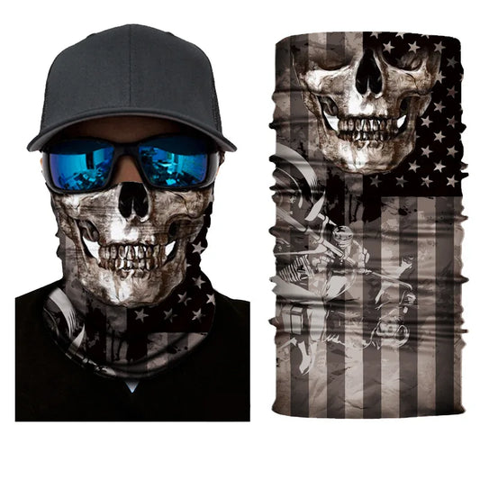 3D Ghost Skull Bandana 