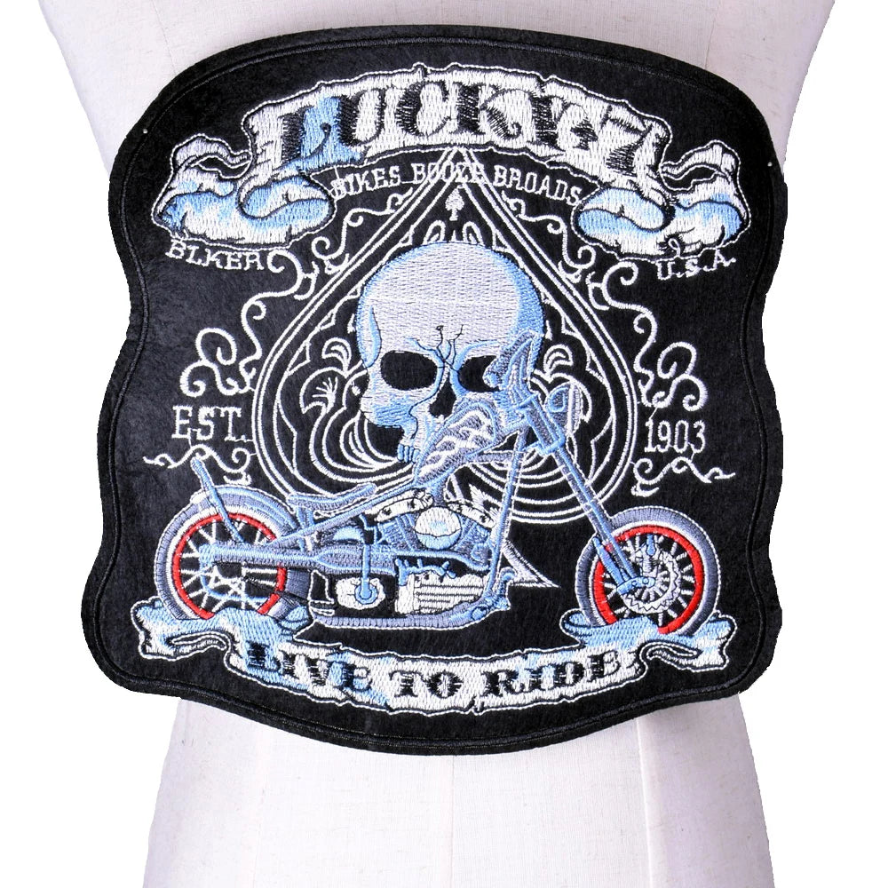 Punk Embroidered Iron On Patches 