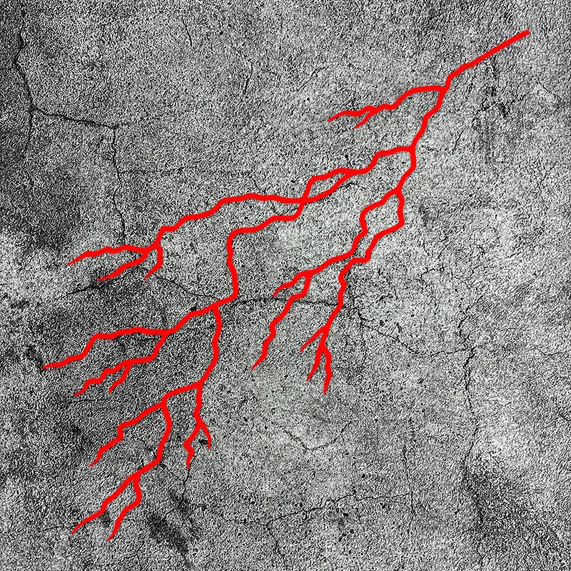 Rainbow Lightning Bolt Decals