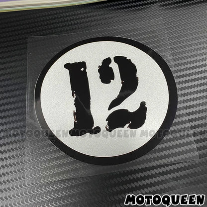 Cafe Racer Number Decals