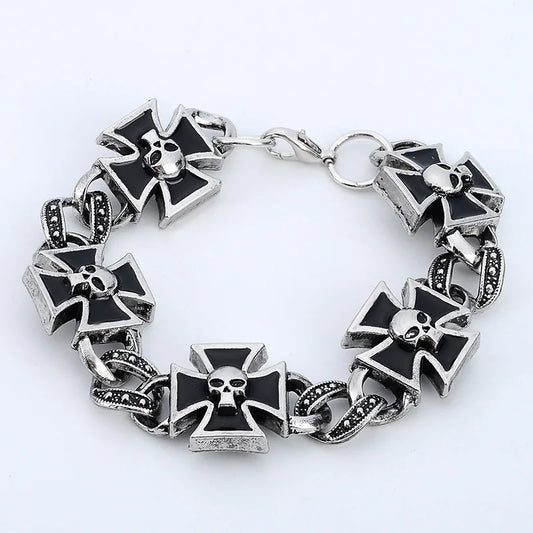 Cross Shape Skull Bracelet 