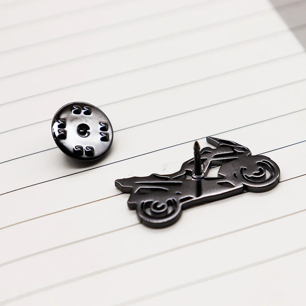 Motorcycle Racing Brooch Pin 