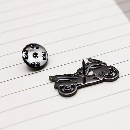Motorcycle Racing Brooch Pin 