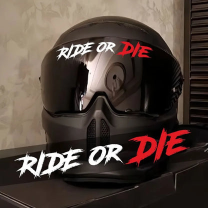 สติ๊กเกอร์ติดหมวกกันน็อค Ride or Die