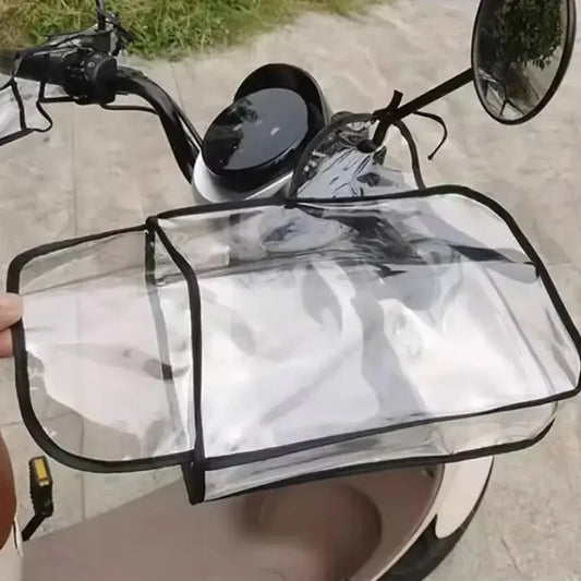 Handlebar Motorcycle Rain Cover Transparent 