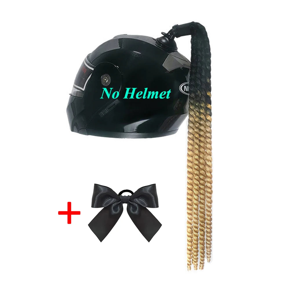 Punk Motorcycle Helmet Braids 