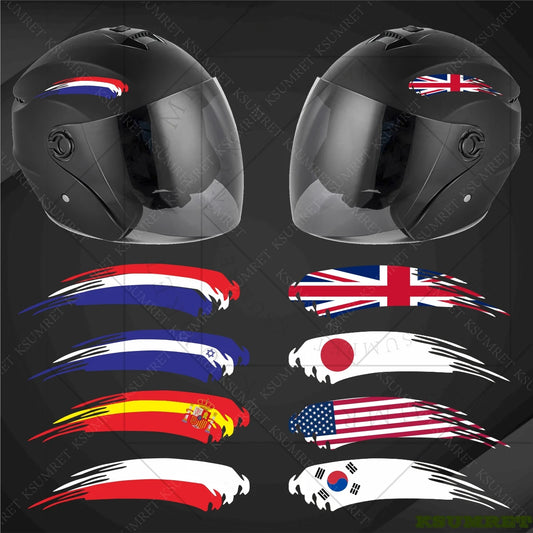 Decal d'autocollants pour le drapeau pour motocyclistes 