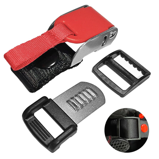 Boucle de casque à ouverture rapide – Fermoir de sécurité en plastique et alliage d’aluminium pour casques de moto et de sport