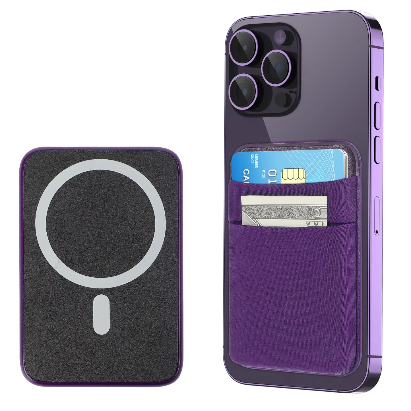Magnetic Phone Wallet Card Holder 