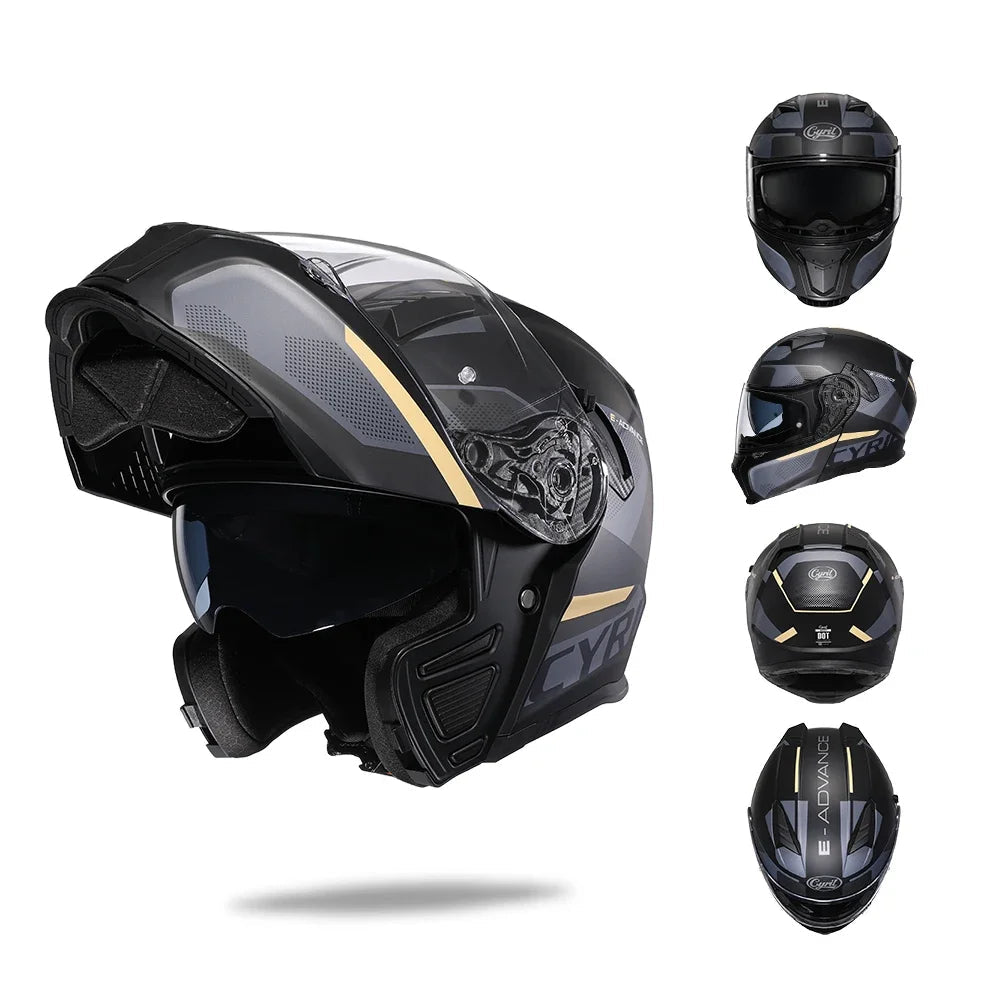 Flip Up Helmet – Premium Dual Visor 