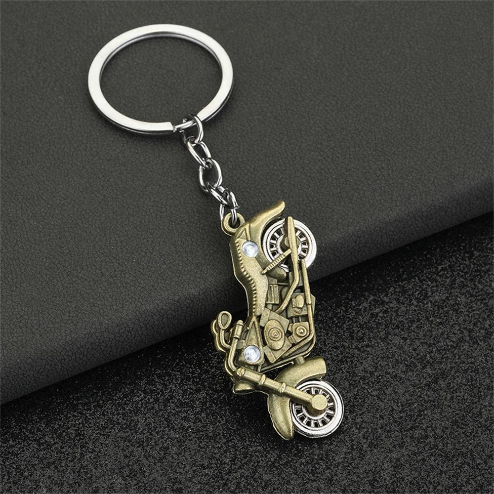 Motorcycle Keychain Metal 