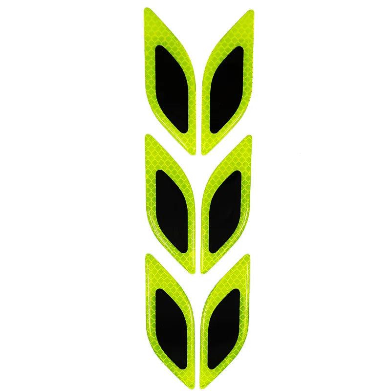 6pcs/Set Reflective Stickers Anti-Scratch